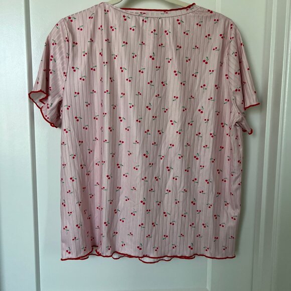 SOLY HUX Light Pink Cherry PJ Set- LARGE - Picture 4 of 6